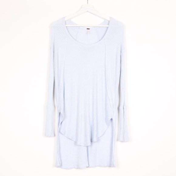 Free People Ventura Long Sleeve Thermal Sky Blue - Picture 1 of 9